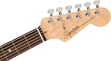 Fender Squier Debut Stratocaster Laurel Fingerboard White Pickguard Black view 7