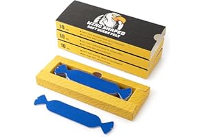 Gomake Vinyl Squeegee Buffer 30PCS Pre-Cut Felt for Window Tint Wet or Dry Vinyl/PPF Application (Blue)