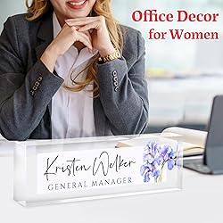 Custom Office Name Plate for Desk - Desk Name Plate