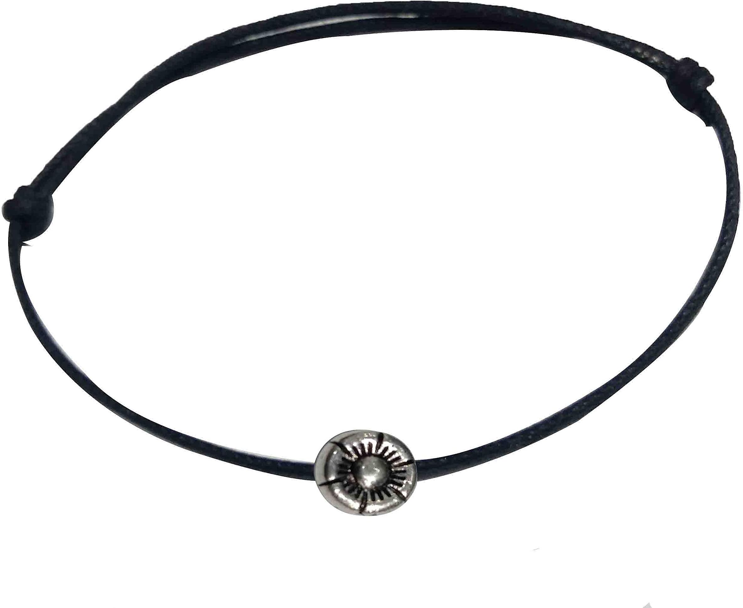 GURJARI JEWELLERSWomen's Black Thread with Anklets with oxidised Beads