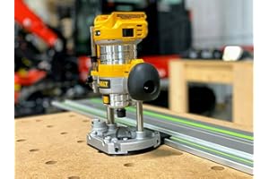 ToolCurve Guide Rail Adapter Compatible with Dewalt Trim Plunge Router