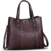 Genuine Leather Handbags for Women Satchel Purses Vintage Handmade Shoulder Bag Cowhide Top Handle Handbag Totes | Genuine Leather, Vintage, Handmade, Cowhide, Top Handle, Handbag