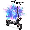 Electric Scooter for Adult with Max Speed 50MPH, 5600W Dual Drive Motors, 11" Vacuum Off-Road Tire, Outdoor High Power Commuter Suspensions Folding Scooter
