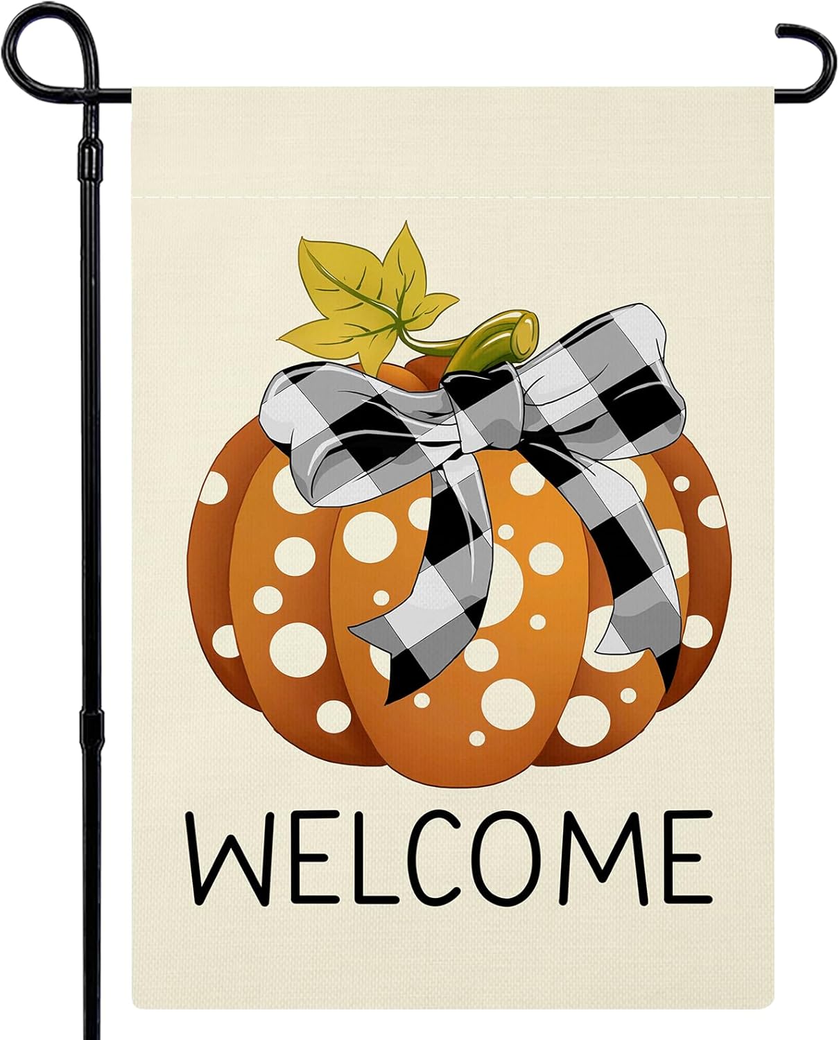 Flags - Fall Garden Flag 12x18 Inch Double Sided, Fall Pumpkin Welcome Garden Flag Yard Flag for Outdoor Seasonal Holiday Thanksgiving Decoration