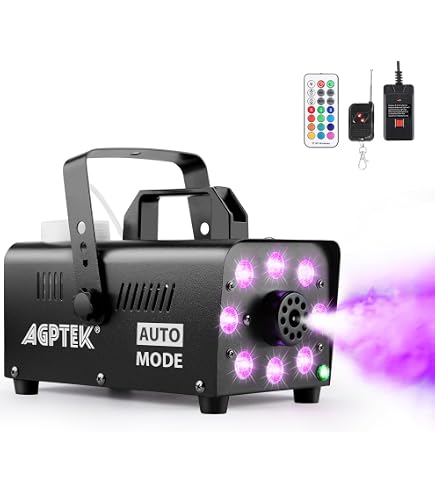 Machine à Fumée Verticale 1000W Avec LED Et Boule Disco - Pour Fêtes, DJ, Mariages, Halloween