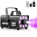 AGPTEK Fog Machine, Smoke Machine with 13 Colorful