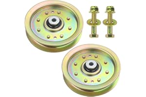 GUSUHAWK 2 Pack 756-04400 Idler Pulley Replaces MTD/Cub Cadet 02004447, 01004101, 756-04400, Husqvarna 539976688 for Cub Cadet LTX 1050, Z Force 44, S 48, S 50, S 54, Tank 60 Lawn Tractors
