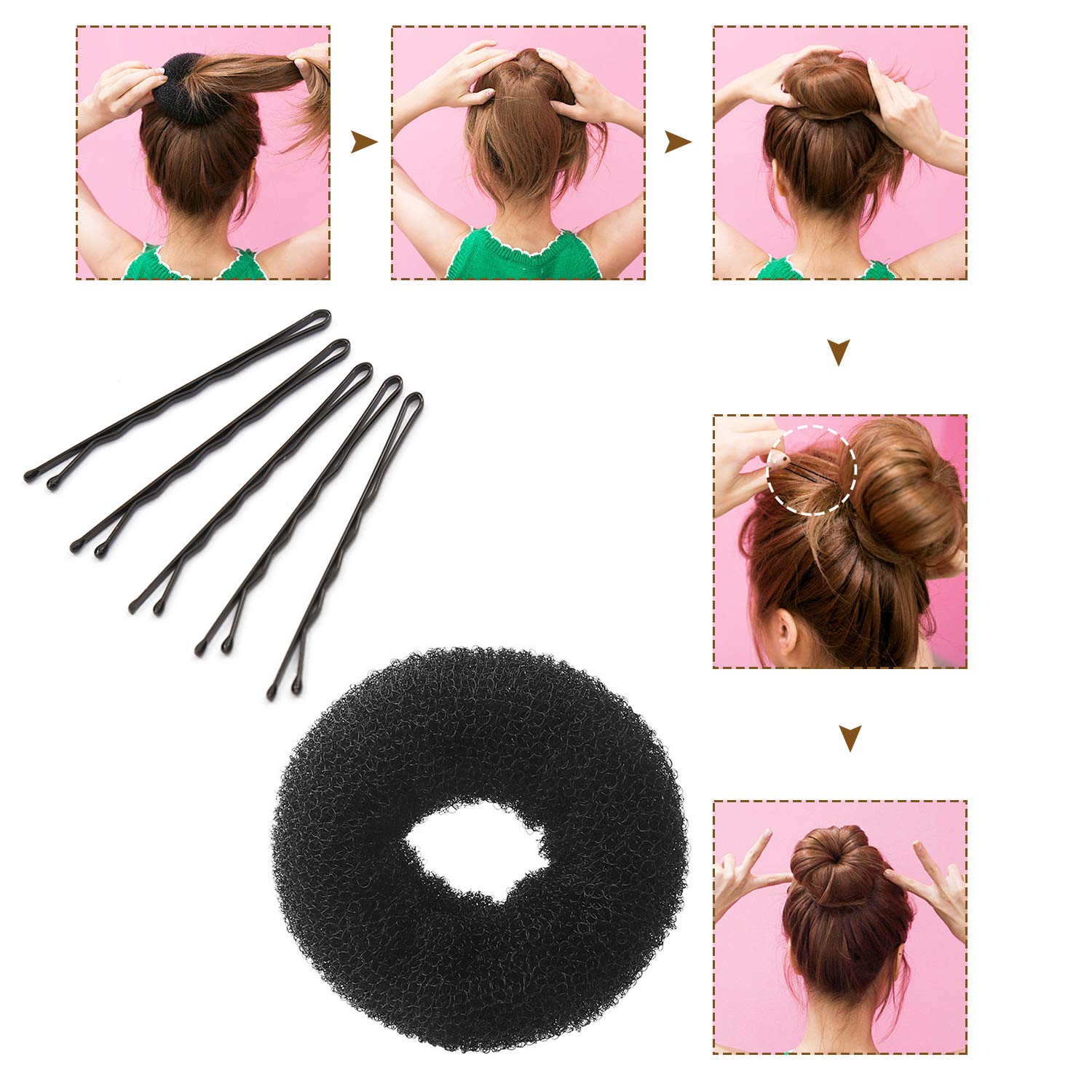 OBSCYON 27Pcs Hair Styling Set, Hair Design Styling Tools, DIY Accessories Hair Modelling Tool Kit Magic Fast Spiral Hair Braid Braiding Tool for Women and Girls: Beauty