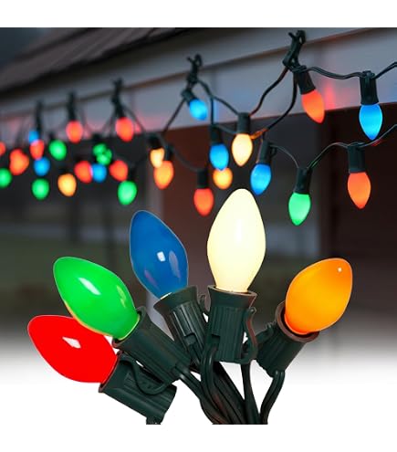 Celebrations Lite 25 C7 Lichterkette Transparent – Für Innen & Außen, 2 Sets Koppelbar
