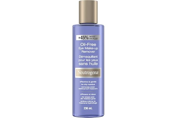 Neutrogena Gentle Oil-Free Eye Makeup Remover, Removes Waterproof Mascara, With No Oily Residue, Dermatologist Developed & Op
