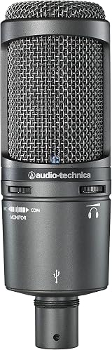 Audio-Technica AT2020USB+ Cardioid USB Condenser Microphone Grey view 2