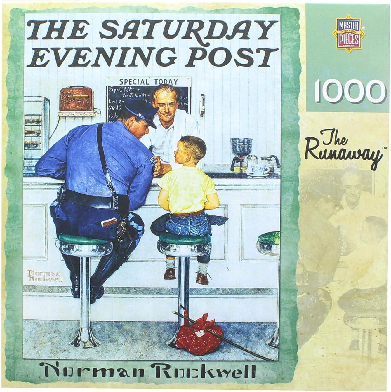 DACHUANG Masterpieces - The Runaway by Norman Rockwell - 1000 Piece Jigsaw Puzzle