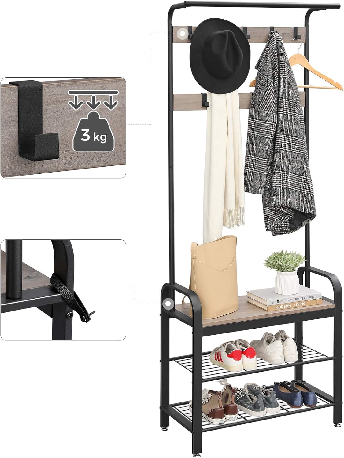 Banco con perchero ikea | Percheros de pared, percheros de pie...