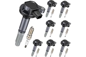 SYKRSS 8-Pack UF622 Ignition Coils & SP548 Spark Plugs Kit Compatible with Ford F-150 Mustang 2011-2015 5.0L V8 - Replaces BR3Z12029A 50120 DG542 91276