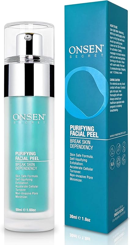 Amazon Com Onsen Exfoliating Peeling Gel Daily Gentle Face Exfoliator Dark Spot Remover Organic Facial Peel For Sensitive Skin Natural Whitening Peeling Gel For Women 1 7 Fl Oz 50 Ml Health Personal