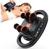 AERLANG Massage Gun Deep Tissue Muscle Massager,Back Massager for Pain Relief,Percussion Multi-Head Massage Gun Tool Handheld Messager with 9 Levels & 4 Modes Gifts for him her Dad mom