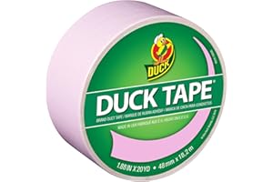 Duck Brand 240976 Color Duck Tape, 1.88" by 20 yd, Single Roll, Pastel Pink/Baby Pink