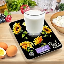 Sunflowers Food Scale Waterproof Digital Kitchen