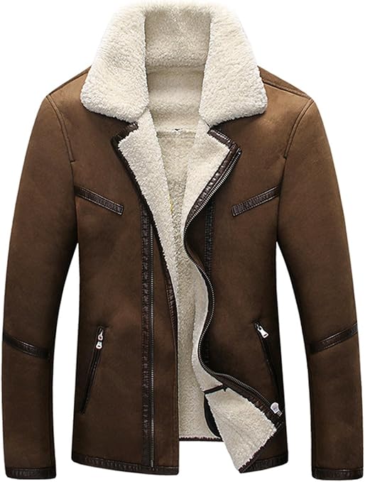 Aliexpress.com : Buy Famous Brand Mens Fur Lined Fur Leather Jacket Coat 4XL Mens Business 