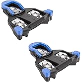 Bike Cleats Compatible with Shimano SPD-SL - Adjustable 0, 2,6 Degree Float System for Ultimate Stability and Power Transfer - Durable Bicycle Cleats for Road and Indoor Cycling Shoes