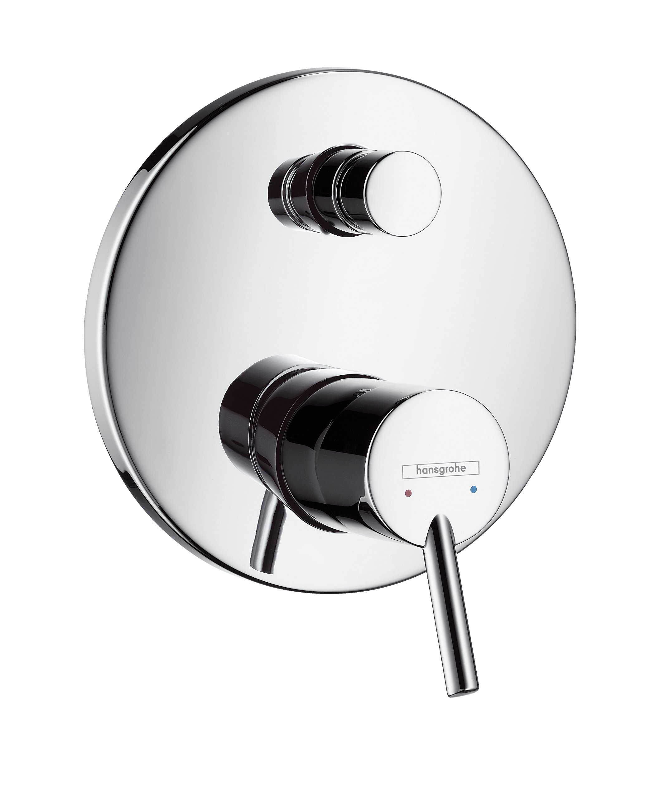 hansgrohe Talis S bath and shower mixer for 2 outlets with integrated backflow prevention, chrome