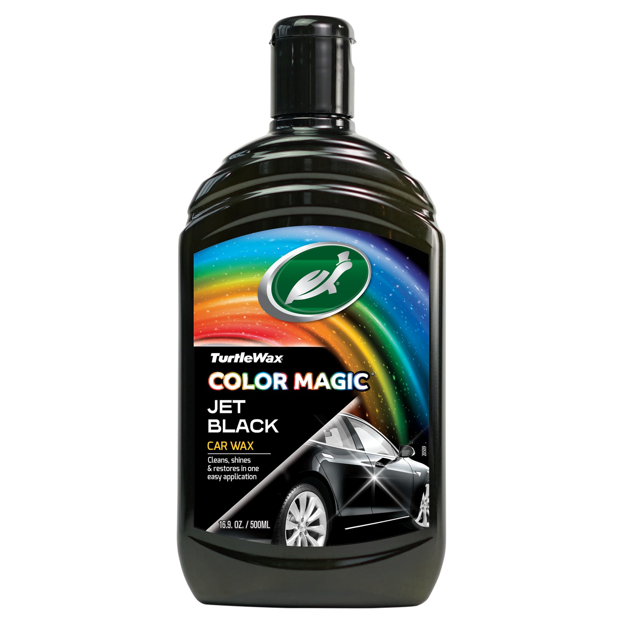 Turtle Wax 52708 Color Magic Car Paintwork Polish Restores Colour & Shine Black 500ml