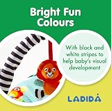 LADIDA Baby Bouncer Safari Theme with Music and Vibration view 4