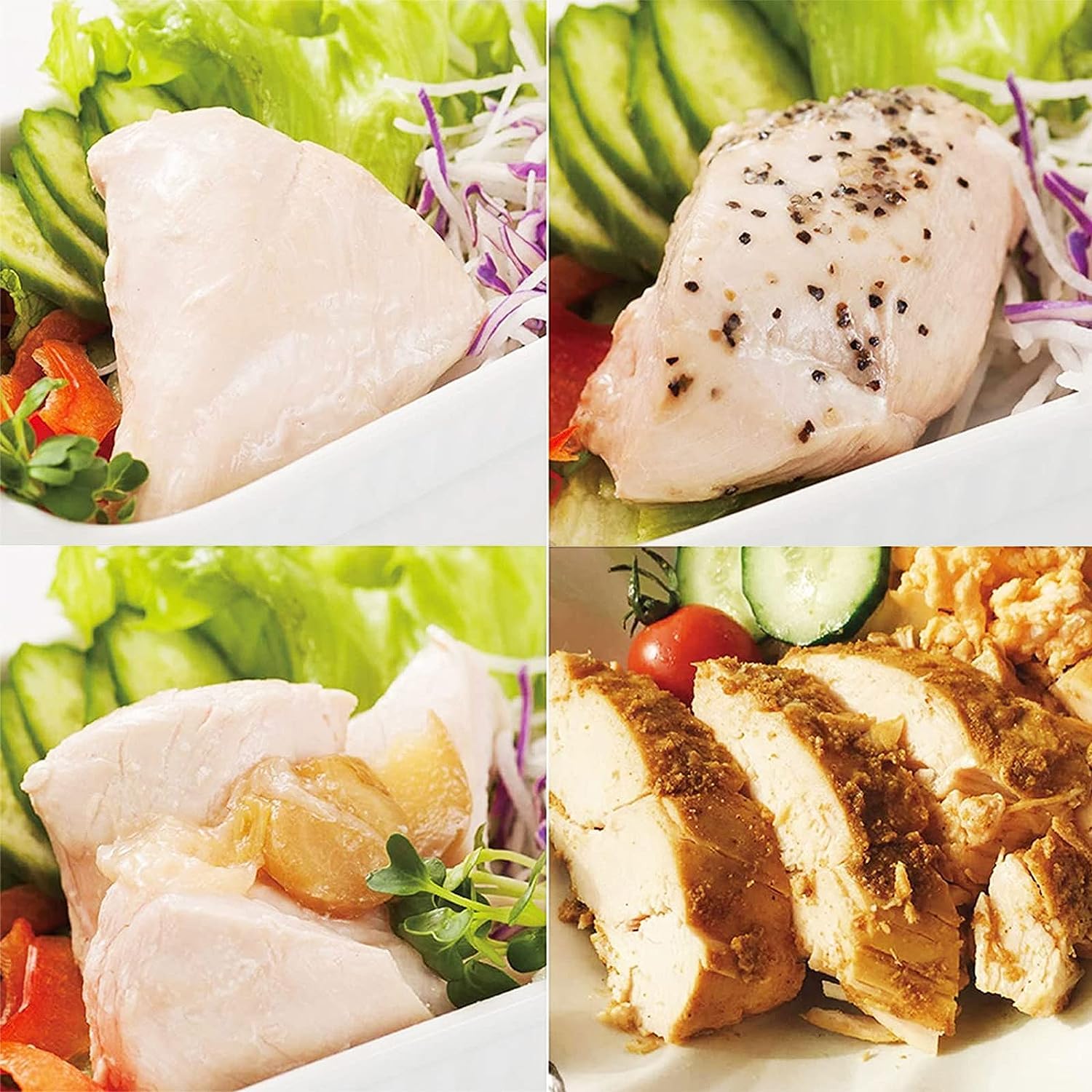 【 保存料無添加 常温保存 長期保存 】uchipac サラダチキン セット 4種類×2個 計8パックセット 国産鶏胸肉 高たんぱく質 賞味期限 半年～1年 非常食 の商品画像