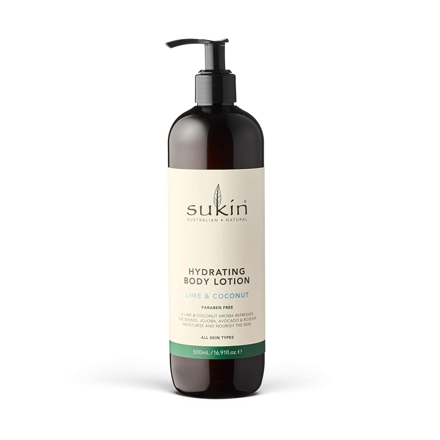 Sukin Hydrating Body Lotion, Lime & Coconut, 16.9 Fl. Oz.