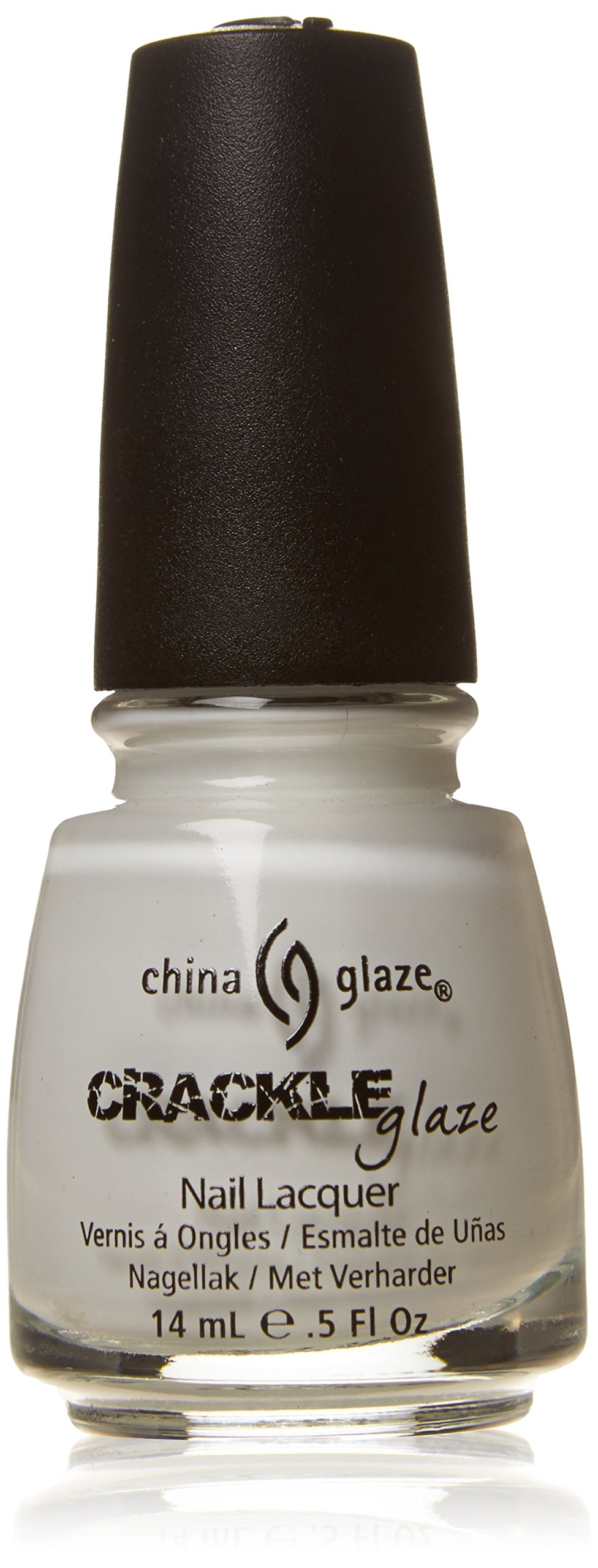China Glaze Crackle Glaze Nail Polish Black Mesh 0.5