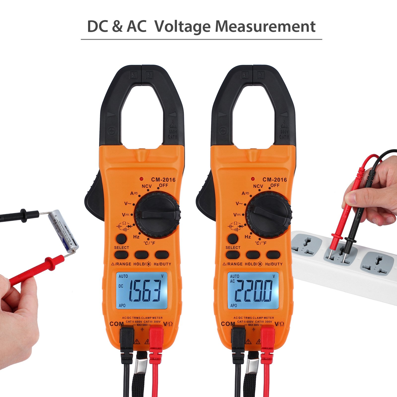 Proster Digital Clamp Meter AutoRanging Multimeter TRMS 6000 Counts