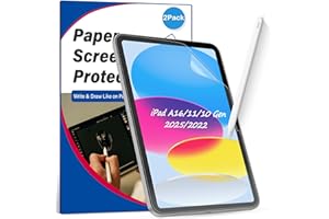 2 Pack Paper Screen Protector for iPad A16/11th/10th Generation 2025/2022 Model, Matte PET Paper Film for iPad 11 10 Gen for 