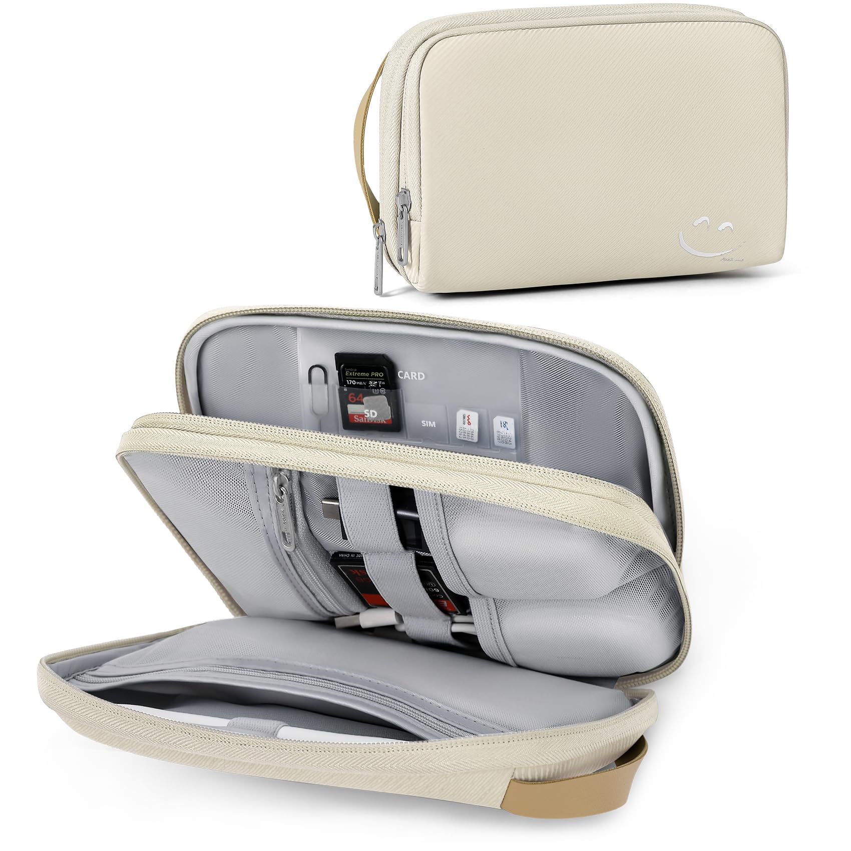 Photo 1 of Travelkin Travel Cord Organizer, Electronic Organizer Travel Case, Cable Organizer Bag For Cords,Chargers Phone, Sd Card,Usbs