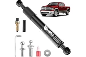 IAQWE Tailgate Assist Shock 43300 Lift Support Fit for 2002-2008 Dodge Ram 1500 2002-2009 Ram 2500 Ram 3500, Truck Assist Accessories Struts Damper, Black