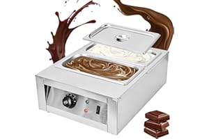 SISAYWEY Chocolate Tempering Machine,17.6 Lbs Chocolate Melting Machine,Electric Chocolate Melter Commercial Food Warmer for 