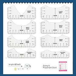 Vowlove Tshirt Ruler Guide for HTV Vinyl Heat