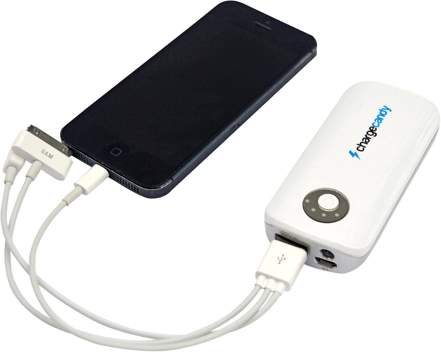 Charge Candy Pro Portable Emergency Phone Charger 5200mah. Biggest