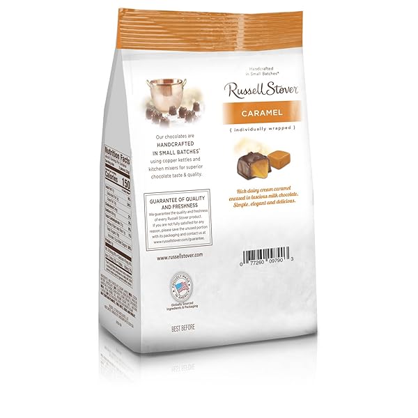 MILK CHOCOLATE CARAMELS FAVORITES, 6 OZ. BAG