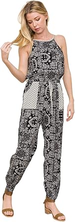 bandana print jumpsuit