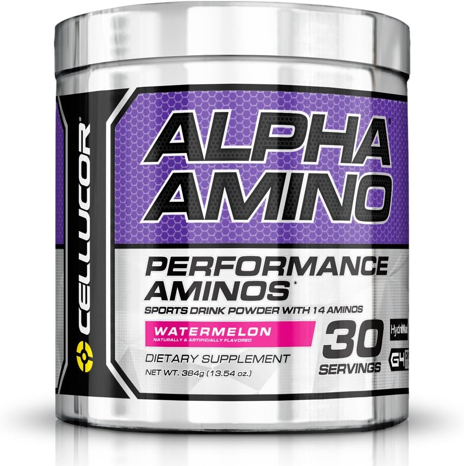 Cellucor Alpha Amino EAA & BCAA Powder | Branched Chain Essential Amino Acids + Electrolytes | Fruit Punch | 30 Servings: Health & Personal Care