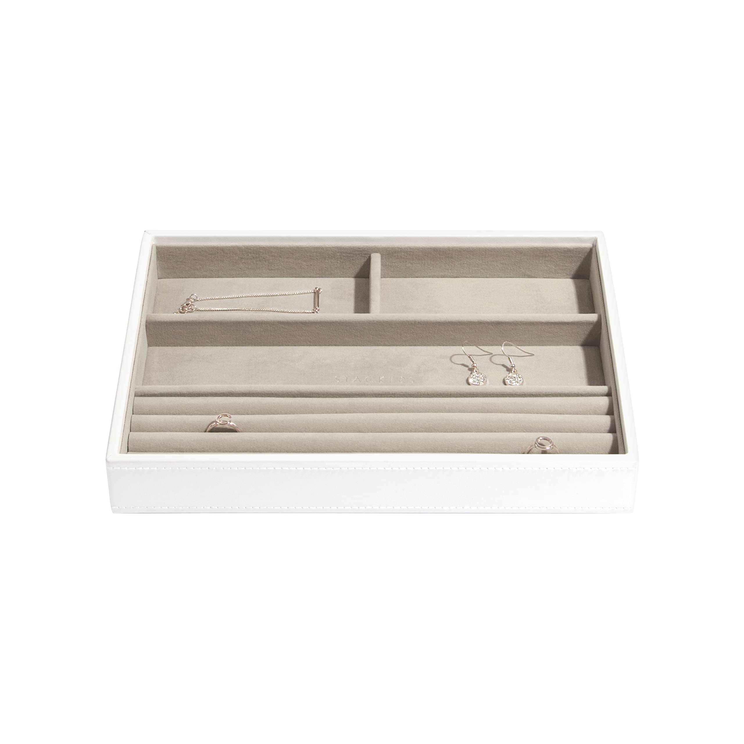 Stackers White Classic Medium Jewellery Box Ring/Bracelets Layer