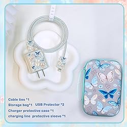 CamCosy Phone Charger Case Storage Set with Cute
