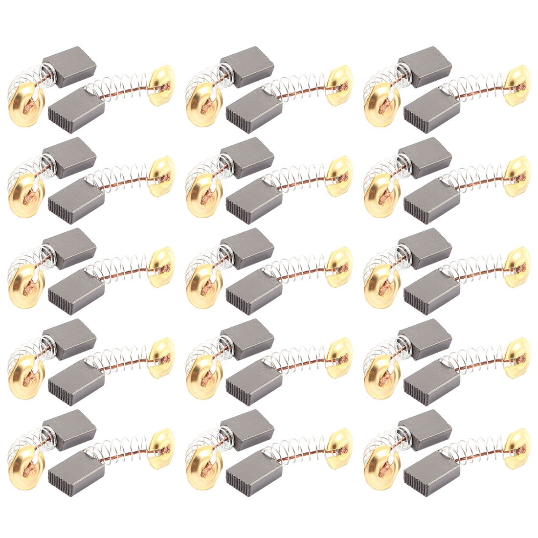 Sourcingmap 30 Pcs Carbon Electric Motor Brushes 15mm x 11mm x 5mm for Drill