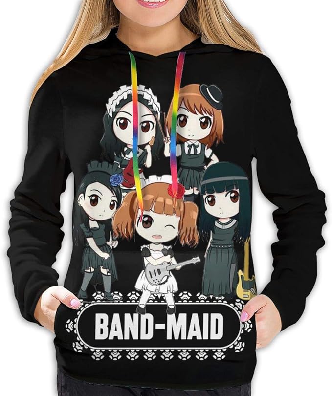 BandMaid XXL Women's Casual Hoodie Long Sleeve Sweatshirt