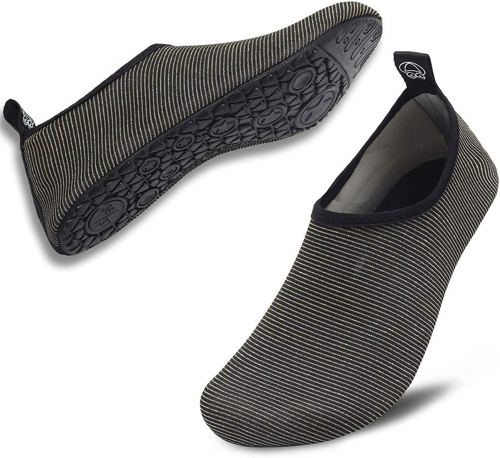 VIFUUR Unisex Quick Drying Aqua Water Shoes Pool Beach Yoga Exercise Shoes for Men Women