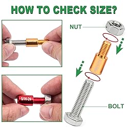 FOLIV Nut and Bolt Thread Checker, 30PCS Thread
