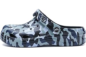 Ballaza Boys Girls Camo Graphic Clog Beach Shoes Sandals(Littele Kid/Big Kid)