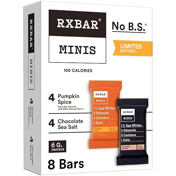 RXBAR MINIS PROTEIN BARS, PROTEIN SNACK, SNACK BARS, VARIETY PACK, 7.3OZ BOX (8 BARS)