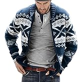 Men's Long Sleeve Casual Comfort Fit Cardigan Sweater Shawl Collar Soft Fabric