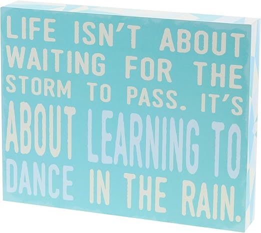 Amazon Com Life Isn T About Waiting For The Storm To Pass Caja
